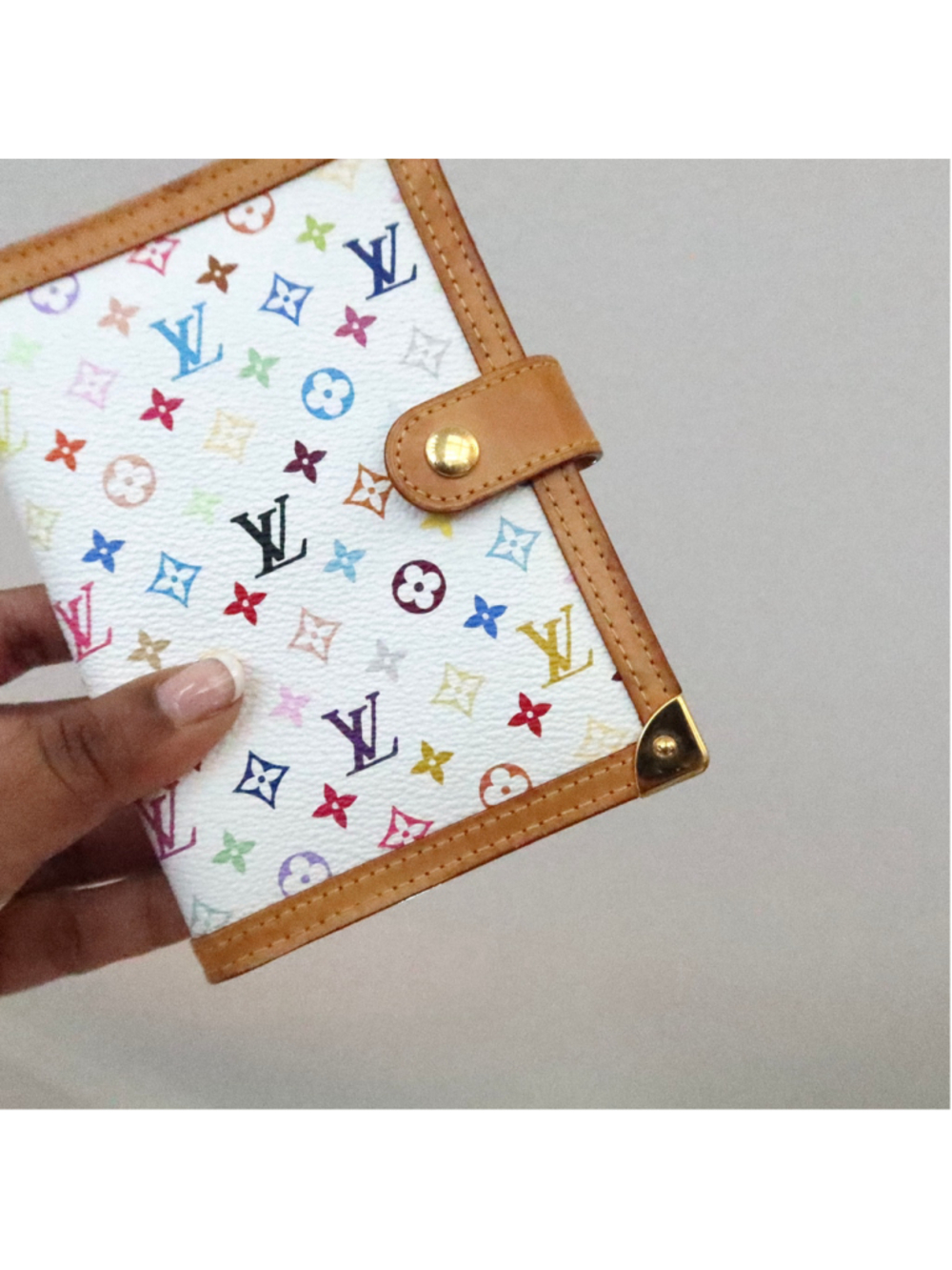 Louis Vuitton Murakami Multicolor White Agenda PM EXCELLENT - Picture 6 of 10